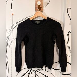 Charter Club Luxury Black Crewneck 100% Cashmere Sweater, Women’s Size Small